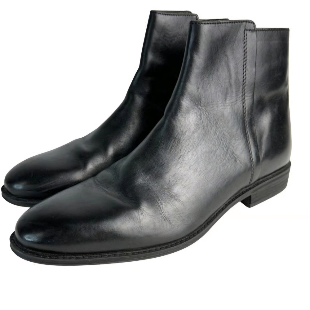 Steve Madden Black Leather Men's Boots